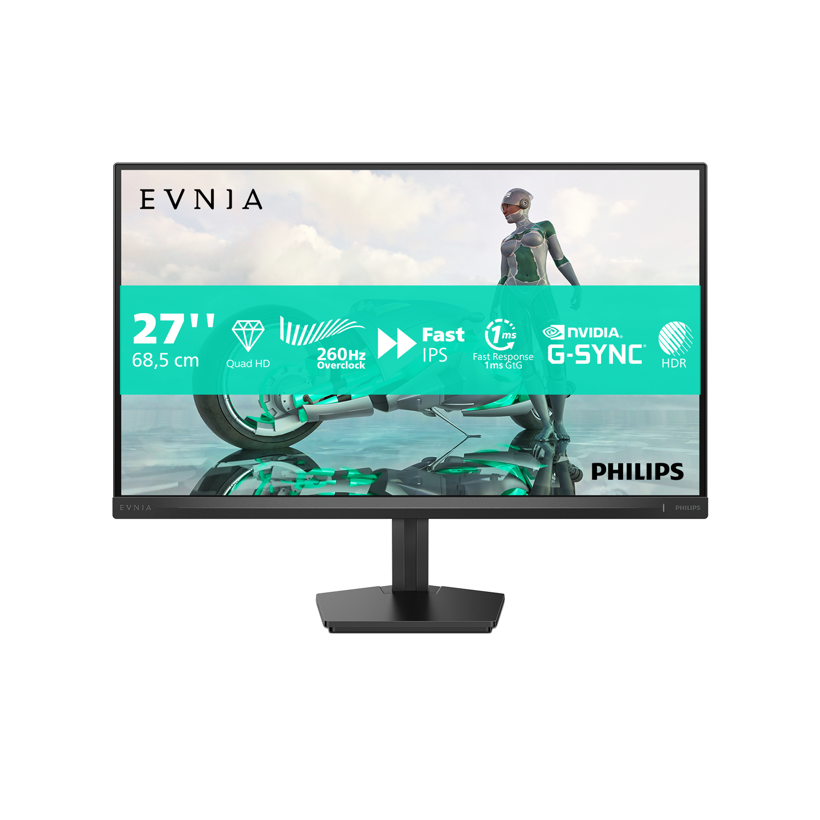 Philips Evnia 3000 27M2N3500PF/00 computer monitor 68.6 cm (27) 2560 x 1440 pixels Quad HD LCD Black