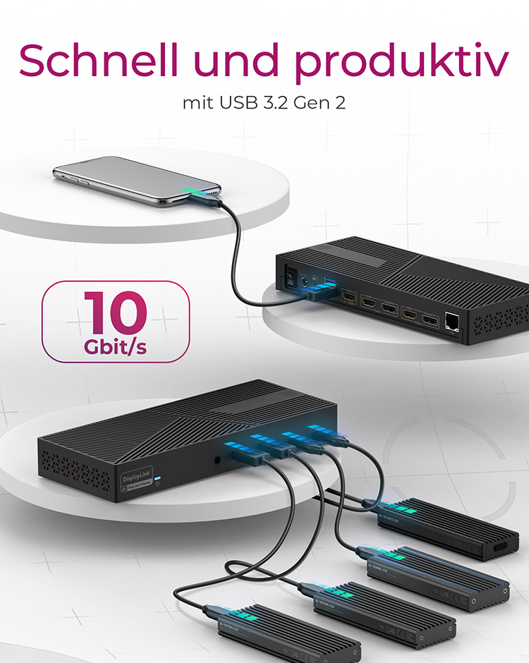 ICY BOX 11 in 1 Hybrid DockingStation with triple video output