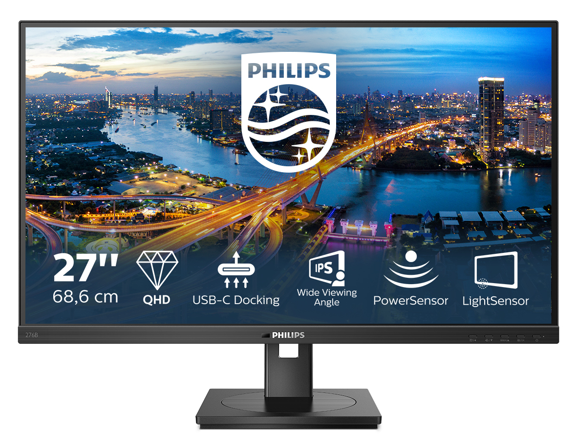 Philips 276B1/00 Monitor PC 68,6 cm (27) 2560 x 1440 Pixel Full HD LED Nero