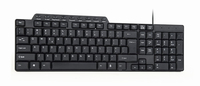 Gembird KB-UM-104 - Volle Gre (100%) - Kabelgebunden - USB - QWERTY - Schwarz