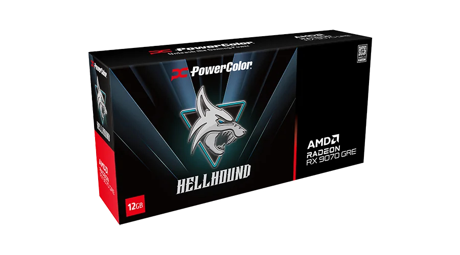 PowerColor Hellhound AMD Radeon RX 9070 GRE 12GB GDDR6 12 Go