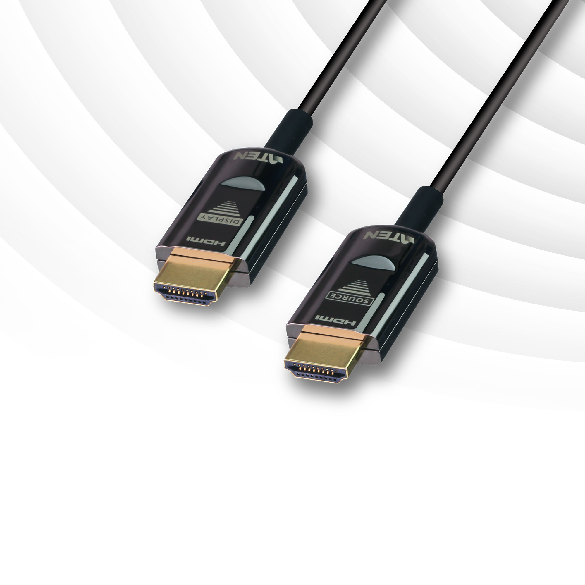 ATEN VanCryst VE781030 - HDMI-Kabel - HDMI mnnlich zu HDMI mnnlich - 30 m - Hybrid Kupfer/Kohlefaser - Schwarz - 4K Untersttzung, Active Optical Cable (AOC)