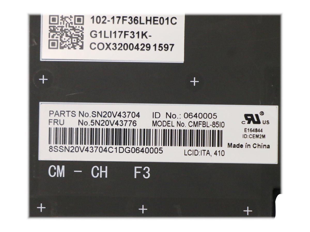 Lenovo Chicony - Ersatztastatur Notebook - hinterleuchtet