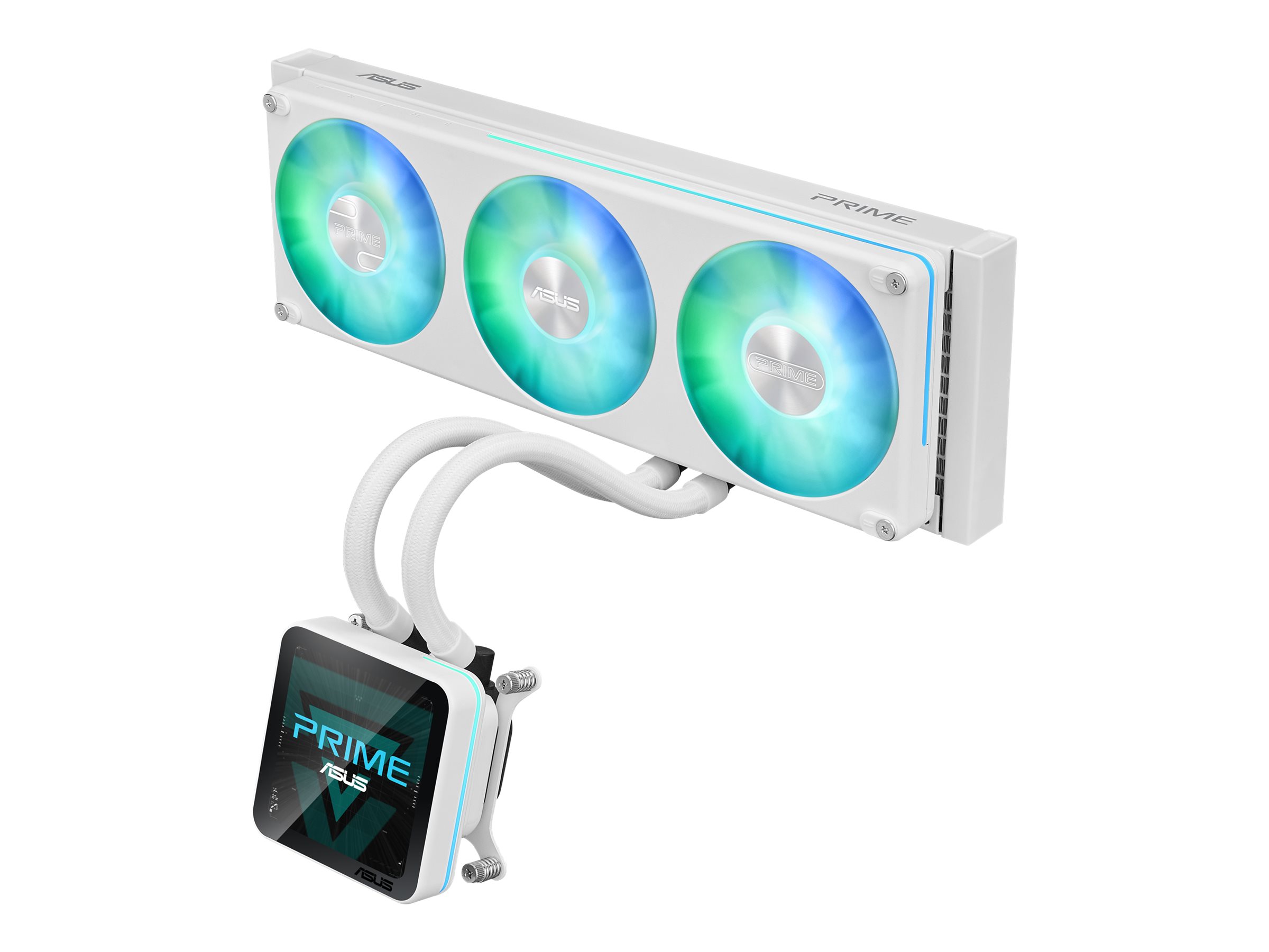 ASUS PRIME SLC II 360 ARGB LCD WHT Processor All-in-one liquid cooler 12 cm White 1 pc(s)
