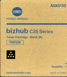 Konica Minolta TNP-22K - A0X5152 - Toner schwarz - fr bizhub C35, C35P