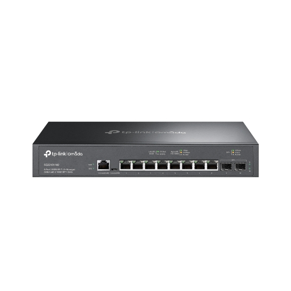 TP-LINK Omada 8-Port 2.5GBASE-T L2+ Managed Switch with 2 10GE SFP+ Slots Port 8 2.5G - Switch - 8-Port