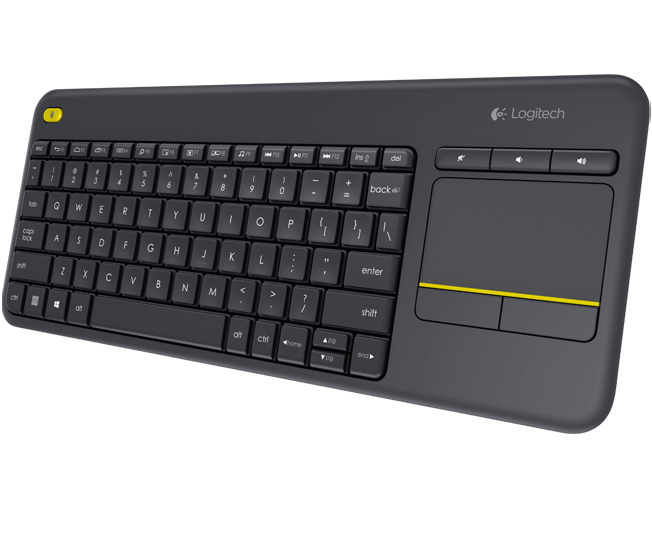 Logitech K400 Plus Tv - Mini - Kabellos - RF Wireless - QWERTY - Schwarz