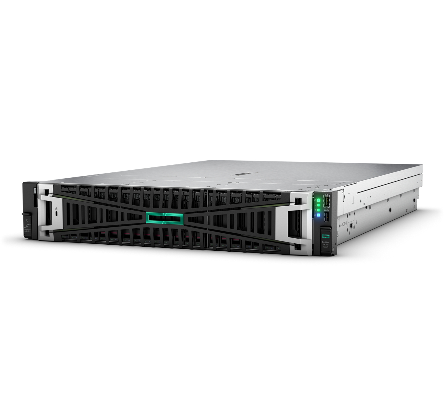 HPE ProLiant DL385 Gen11 - Server - Rack-Montage - 2U - zweiweg - 1 x EPYC 9124 / 3 GHz - RAM 32 GB - SATA/SAS/NVMe - Hot-Swap 6.4 cm (2.5)