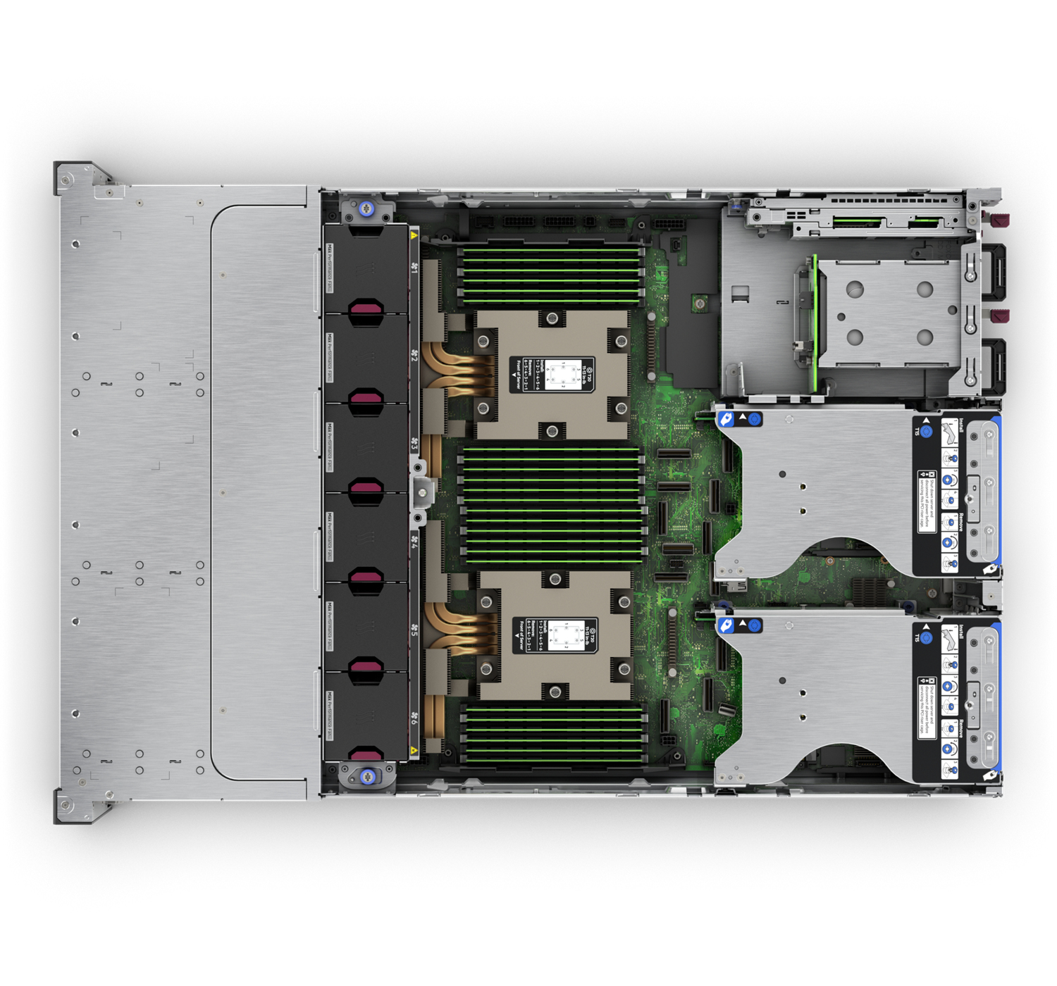 HPE ProLiant DL385 Gen11 - Server - Rack-Montage - 2U - zweiweg - 1 x EPYC 9124 / 3 GHz - RAM 32 GB - SATA/SAS/NVMe - Hot-Swap 6.4 cm (2.5)