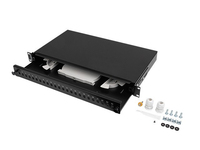 Lanberg 19 1U FIBER PATCH PANEL 24XST 24XFC BLACK+ ACCES
