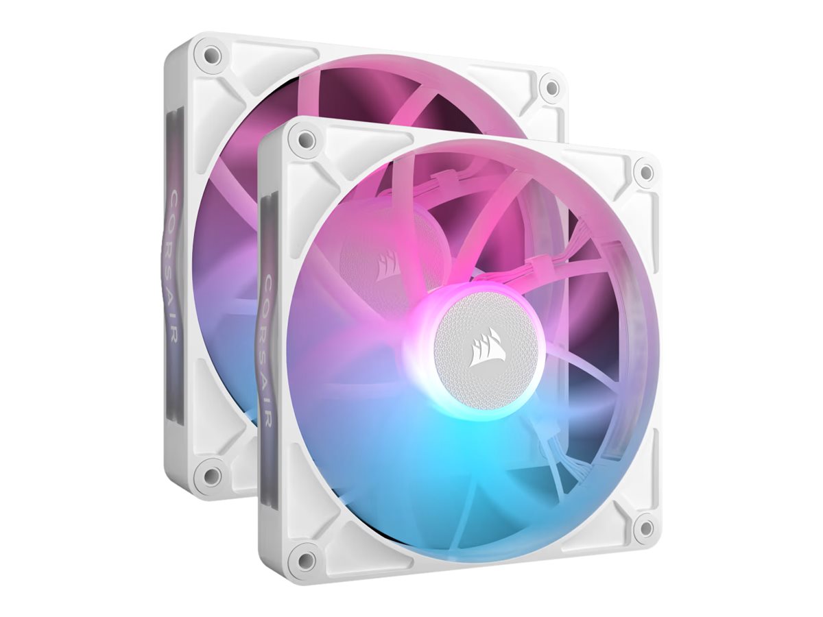 Corsair RX RGB Series iCUE LINK RX140 White 140mm Fan Dual Kit
