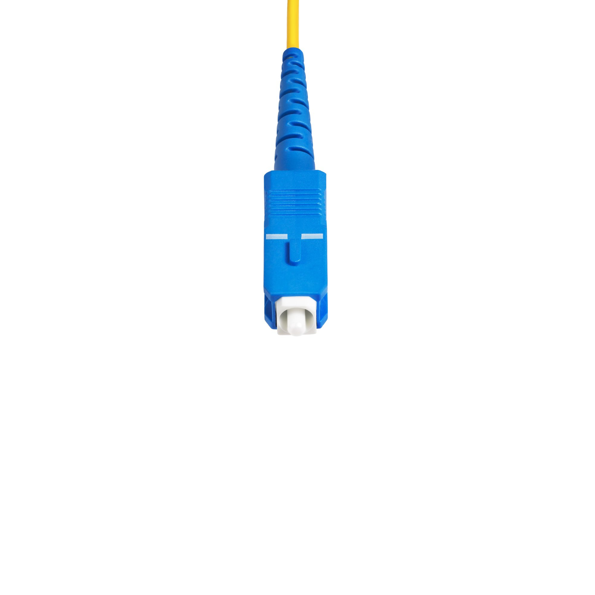 StarTech.com Cble Fibre Optique de 100m Duplex Monomode SC  SC (UPC) OS2, 9/125m, 40G/100G, Cordon Fibre Optique, Insensible  la Courbure, Faible Perte dInsertion, Cordon Patch Fibre LSZH