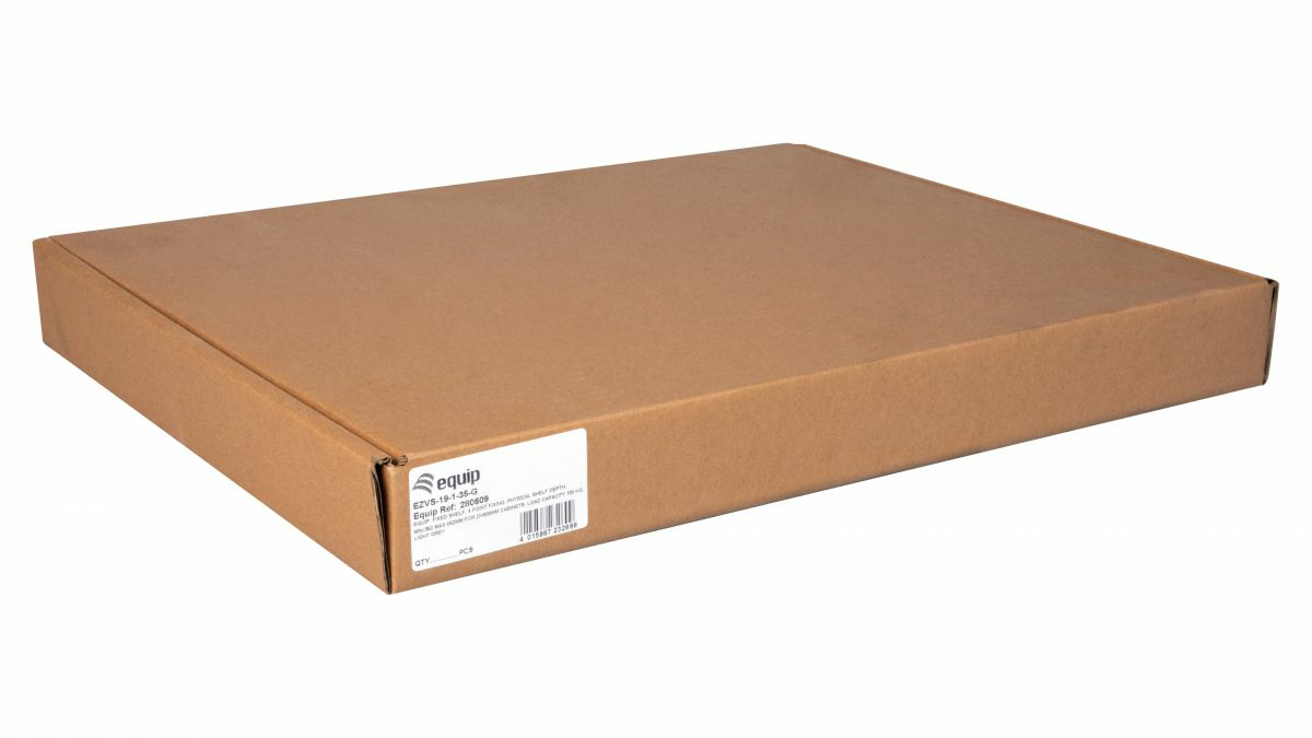 Equip Fachboden variabel 19 fr Serverschrnke 1U 35cm sw - 0,35 m