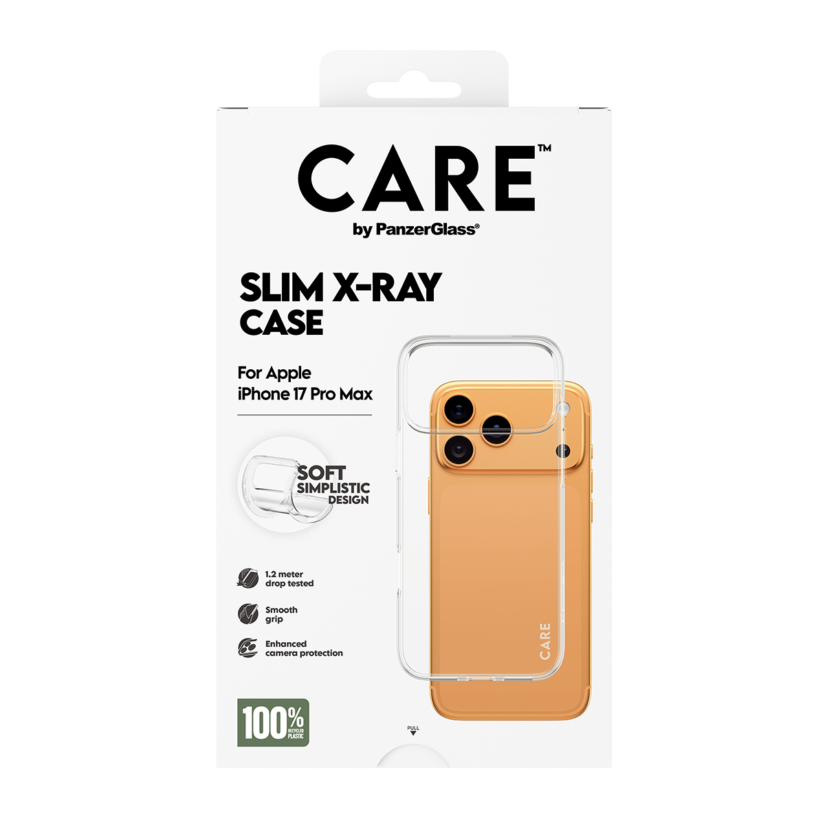 PanzerGlass CARE by � Fashionable Case Transparent X-Ray Soft Basic iPhone 17 Pro Max coque de protection pour t�l�phones portables Housse