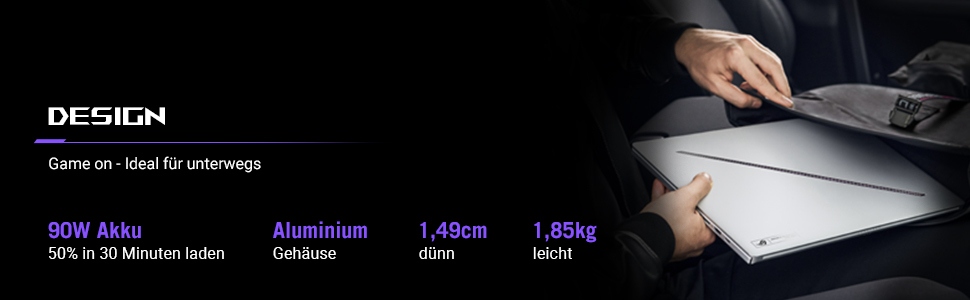 ASUS ROG Zephyrus G16 GA605KH-QR013W AMD Ryzen AI 7 350 Ordinateur portable 40,6 cm (16) WQXGA 16 Go LPDDR5x-SDRAM 1 To SSD NVIDIA GeForce RTX 5050 Wi-Fi 7 (802.11be) Windows 11 Home Allemand Gris