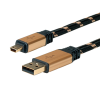 ROLINE Gold - USB-Kabel - Mini-USB, Typ B (M)