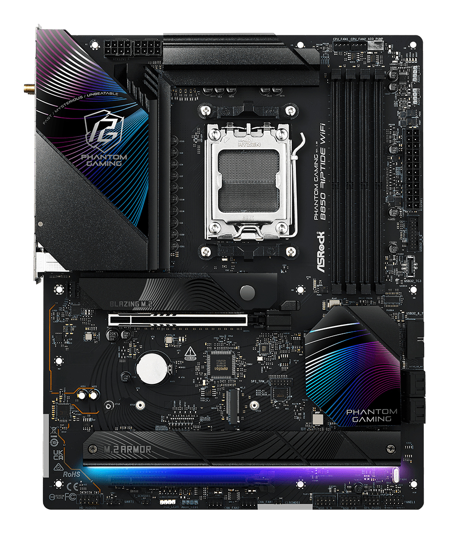 ASRock B850 Riptide WiFi Am5 D - Mainboard - AMD Sockel AM5 (Ryzen Zen4)