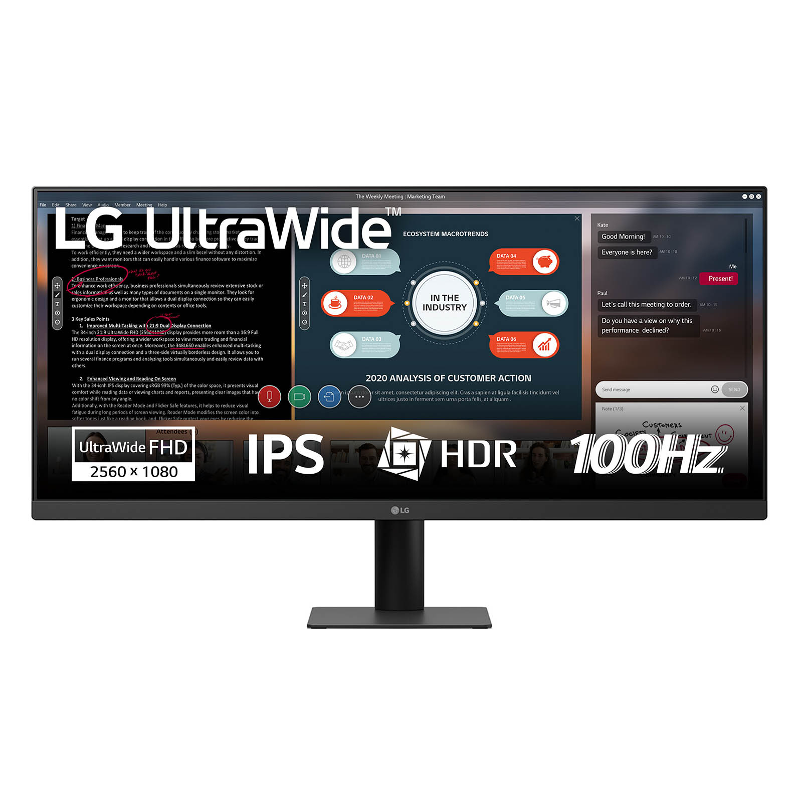 LG 29U511A-B computer monitor 73.7 cm (29) 2560 x 1080 pixels WFHD LCD Black