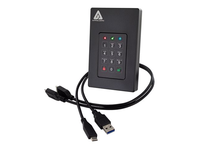 Apricorn Aegis Fortress L3 - Festplatte - verschlsselt - 5 TB - extern (tragbar)