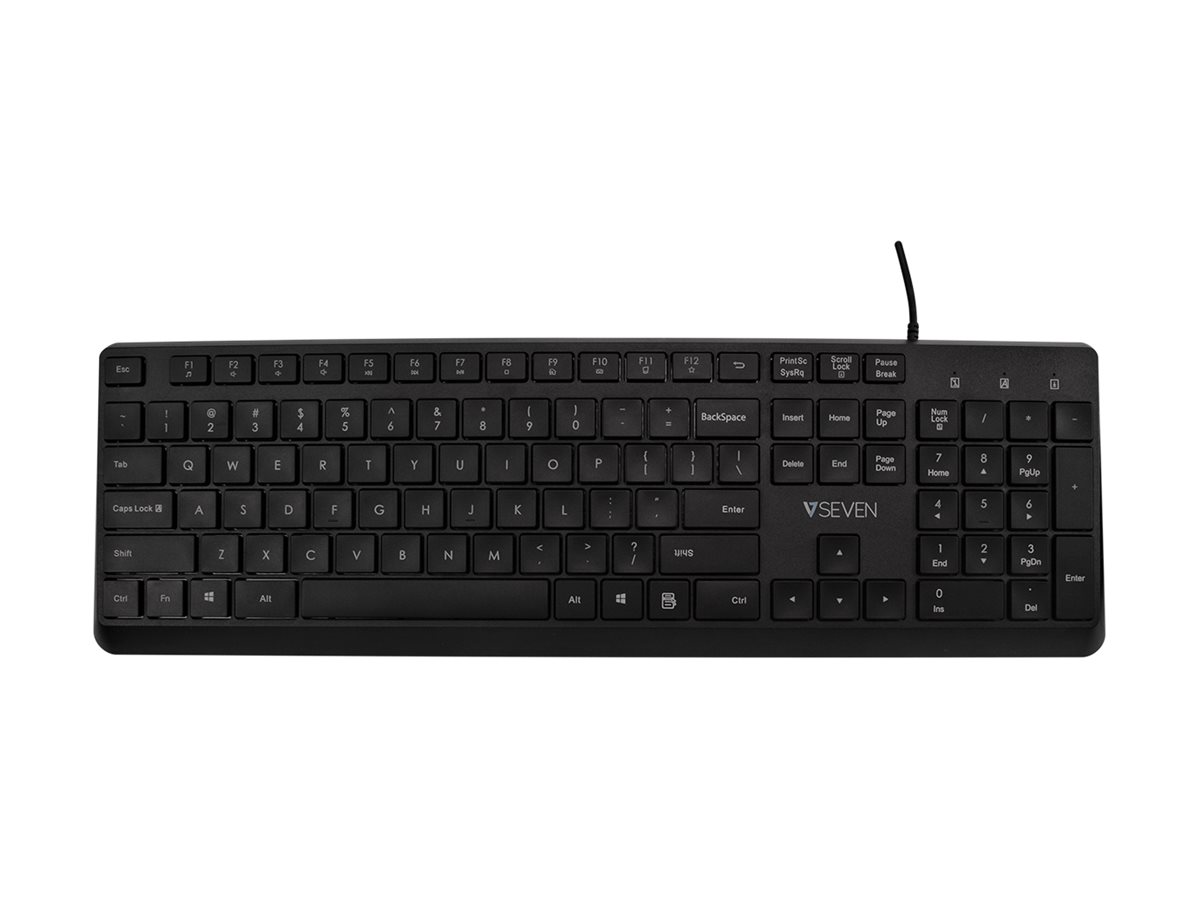 V7 USB PRO KEYBOARD MOUSE US - Tastatur - QWERTY