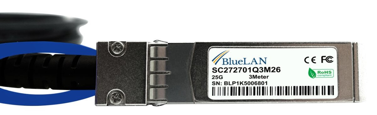 BlueOptics JNP-25G-DAC-1M kompatibles BlueLAN DAC SFP28 SC272701Q1M30