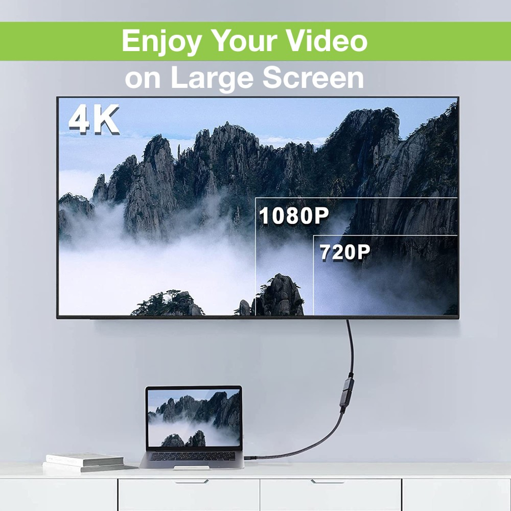 Techly HDMI 4K 60Hz High Speed Anschlusskabel ,mit Ethernet M/F, schwarz, 1,0�m