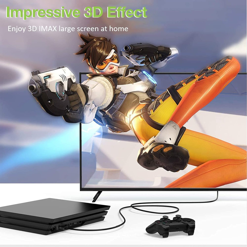 Techly HDMI 4K 60Hz High Speed Anschlusskabel ,mit Ethernet M/F, schwarz, 1,0�m