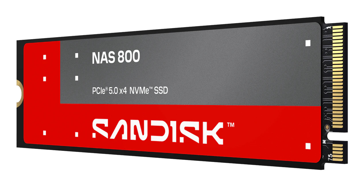 SanDisk NAS 800 1.92 TB M.2 PCI Express 5.0 NVMe 3D TLC NAND