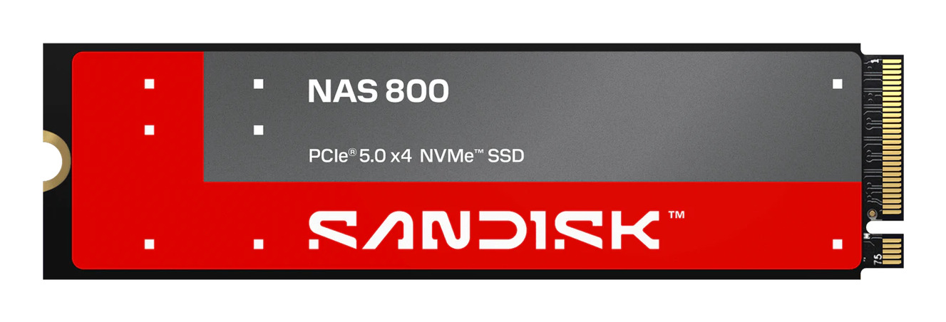 SanDisk NAS 800 1.92 TB M.2 PCI Express 5.0 NVMe 3D TLC NAND