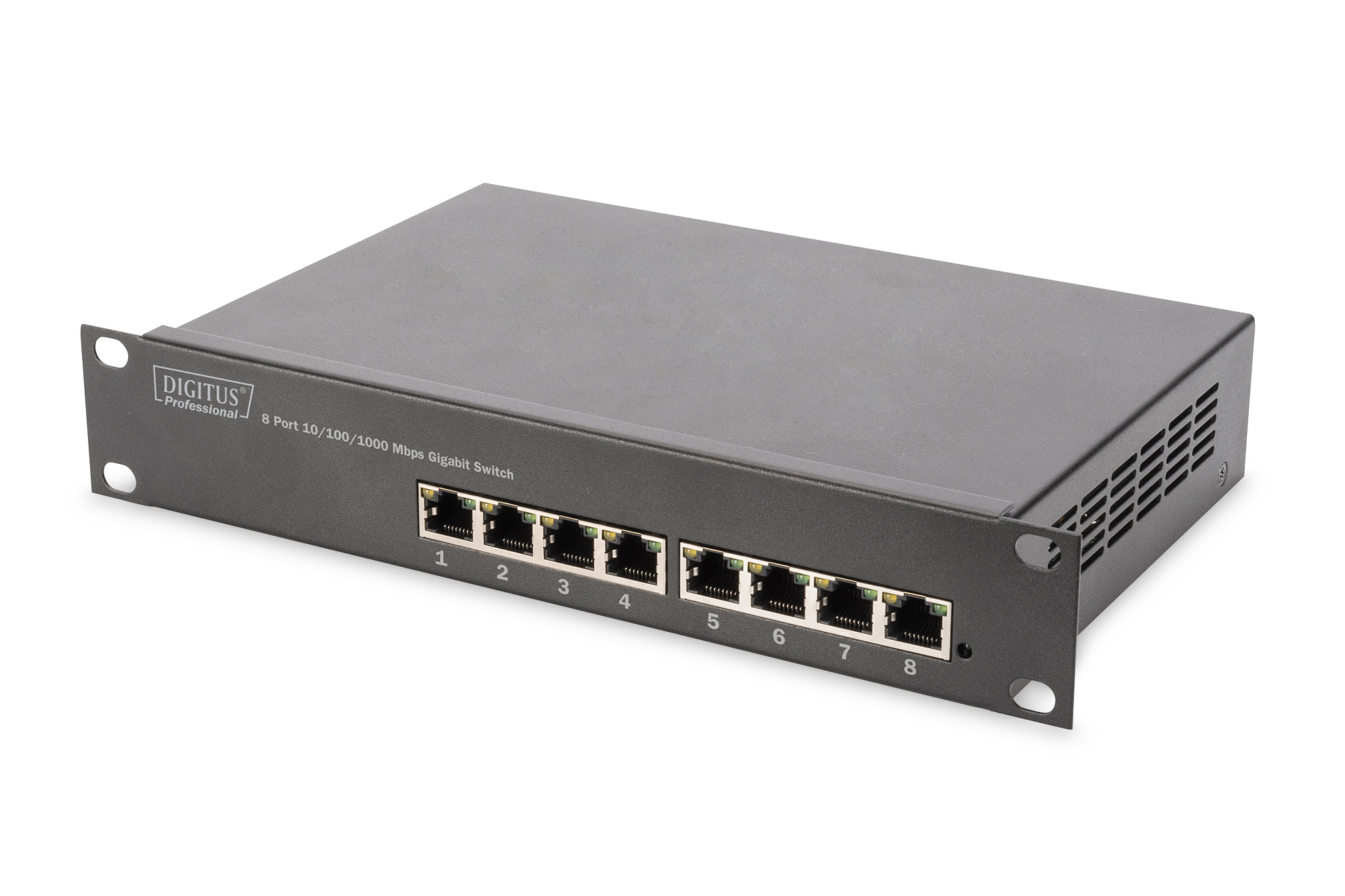 DIGITUS 8-Port Gigabit Switch, 10 Zoll, Unmanaged