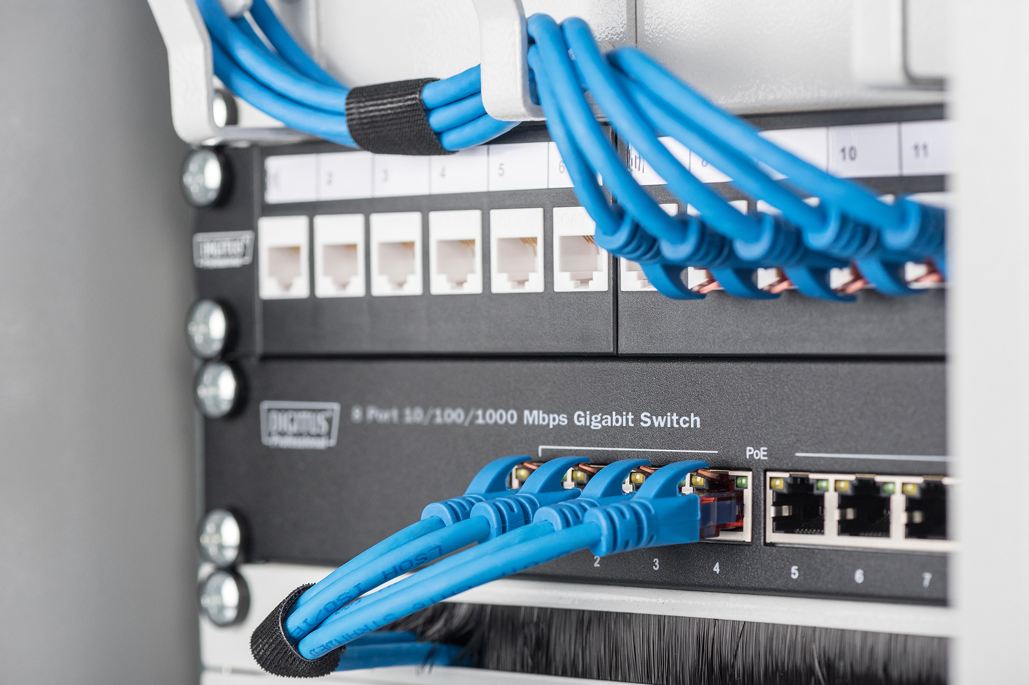 DIGITUS 8-Port Gigabit Switch, 10 Zoll, Unmanaged
