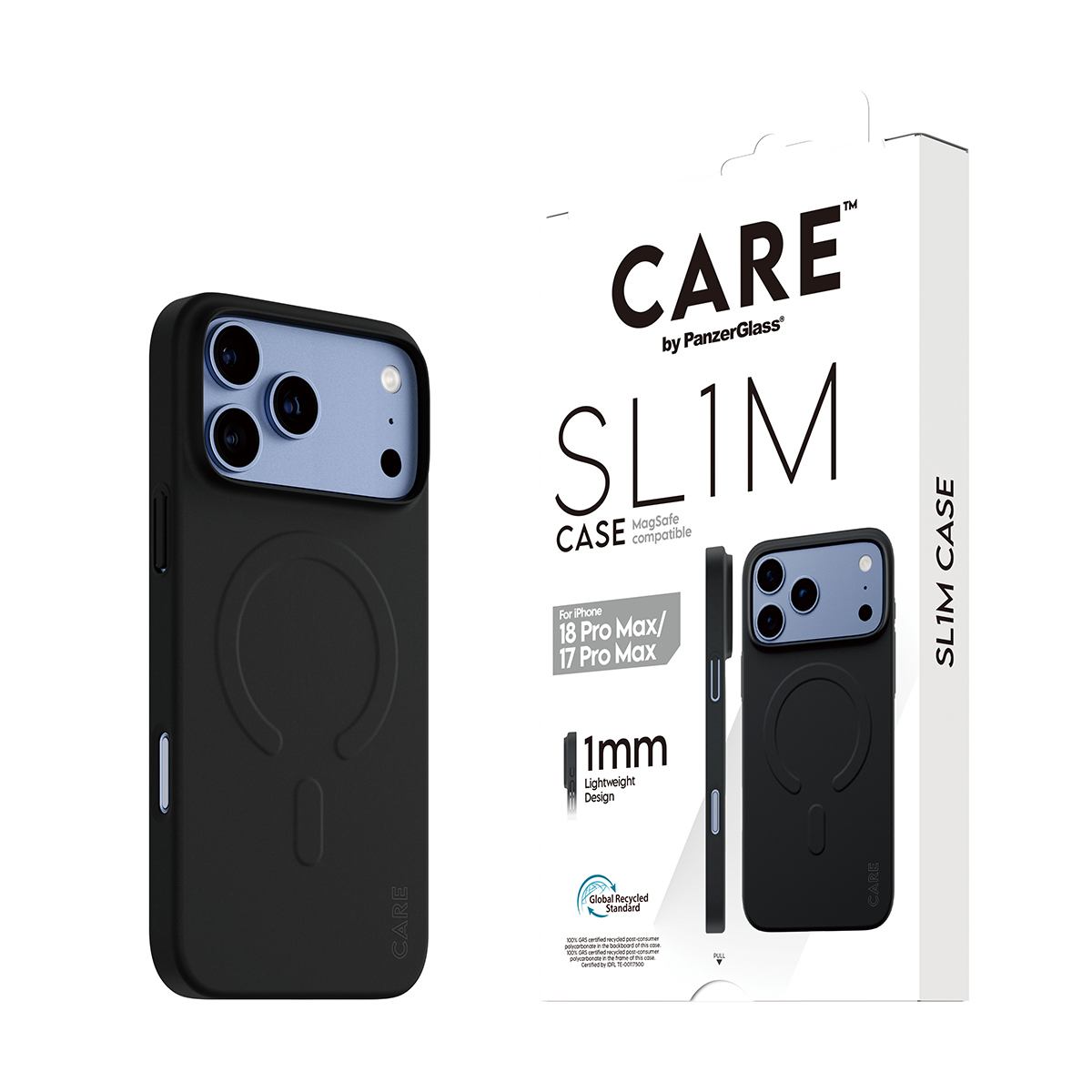 PanzerGlass CARE by � SL1M Case Black w. MagSafe iPhone 2026 Pro Max | 17 Pro Max coque de protection pour t�l�phones portables Housse Transparent