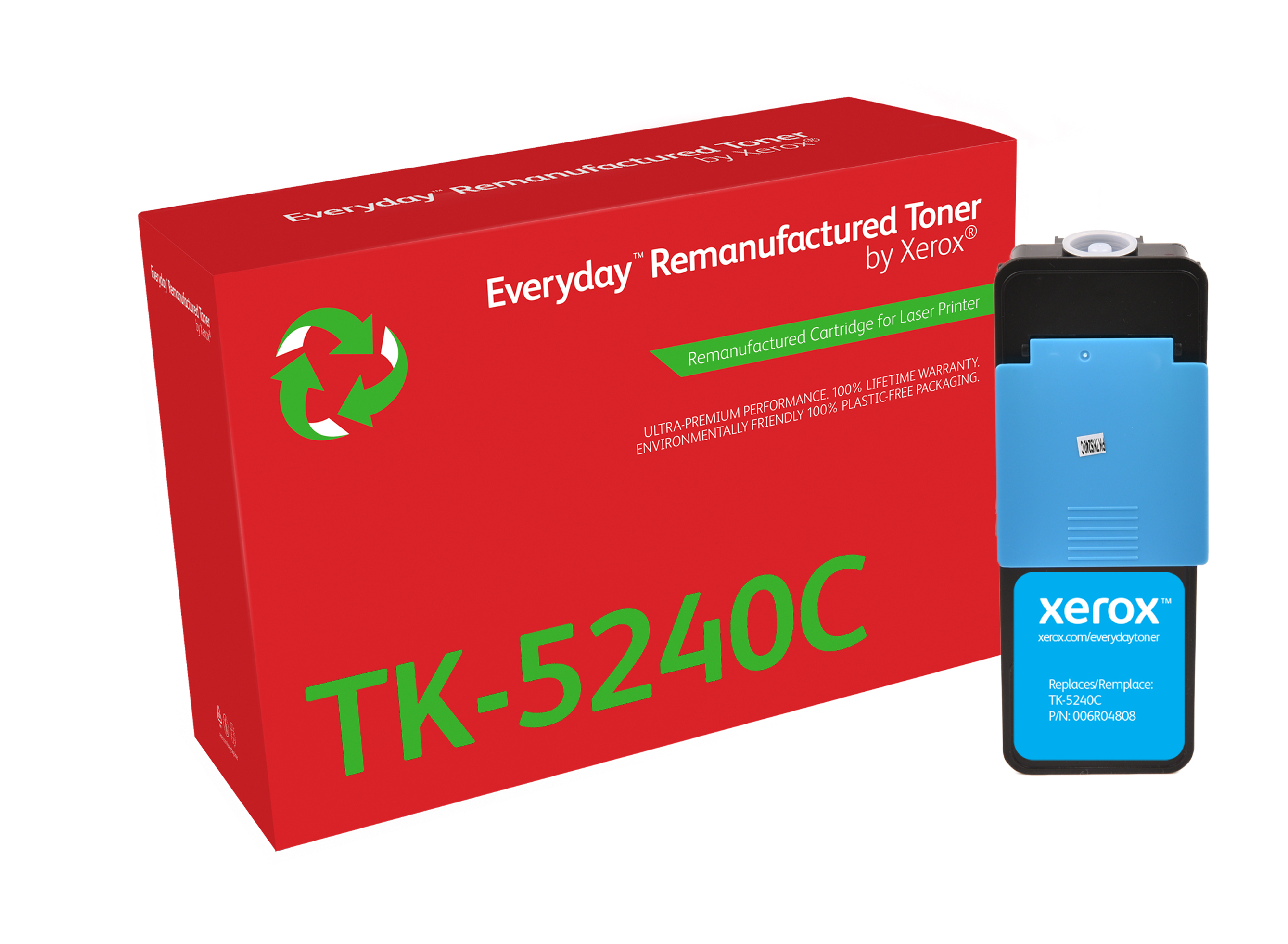 Remanufacturado Everyday Tner Everyday Cian remanufacturado de Xerox es compatible con Kyocera TK-5240C, Capacidad estndar