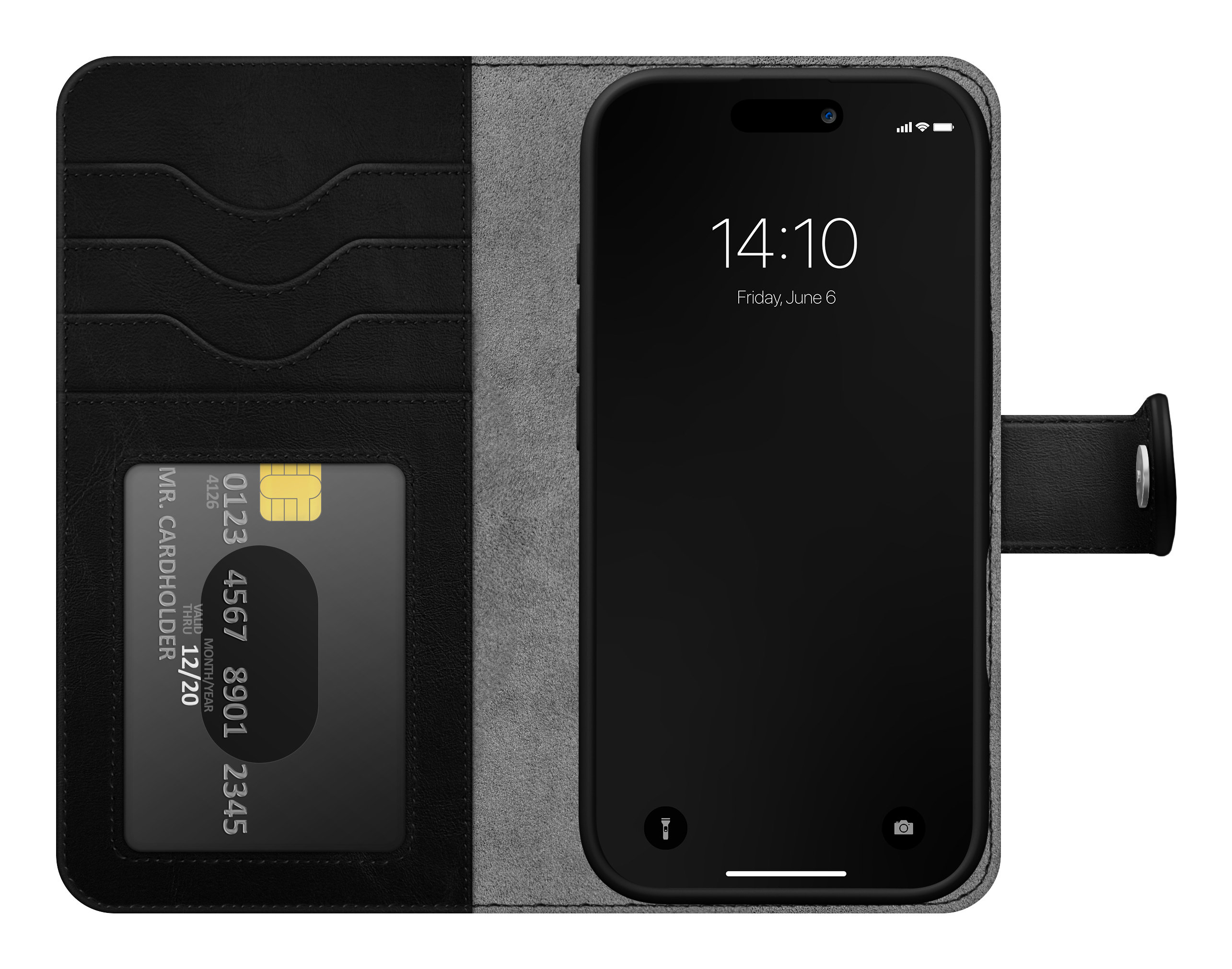iDeal of Sweden IDMWPMS-I2561P-01 custodia per cellulare Custodia a borsellino Nero