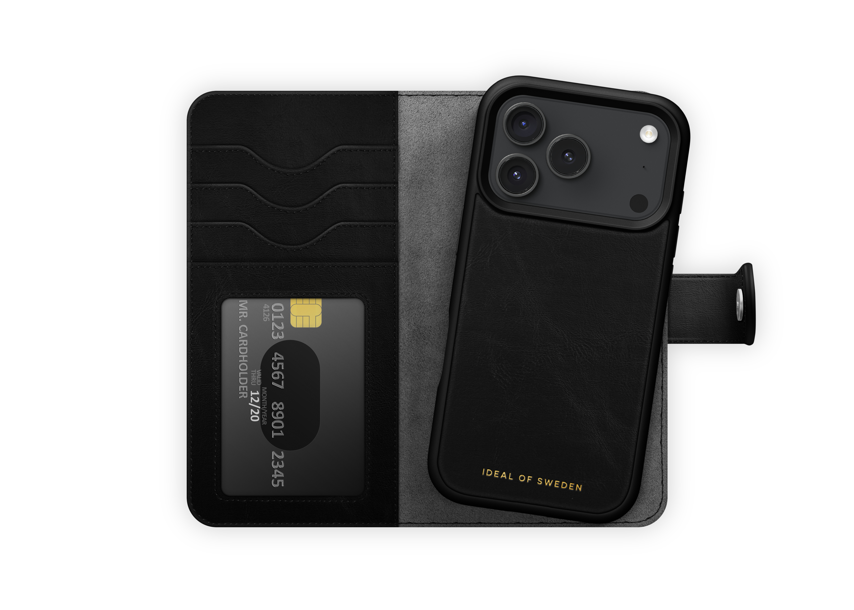 iDeal of Sweden IDMWPMS-I2561P-01 custodia per cellulare Custodia a borsellino Nero