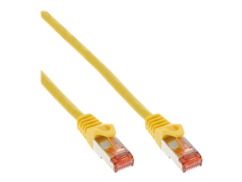 InLine Patch Cable S/FTP PiMF Cat.6 250MHz PVC CCA yellow 7.5m