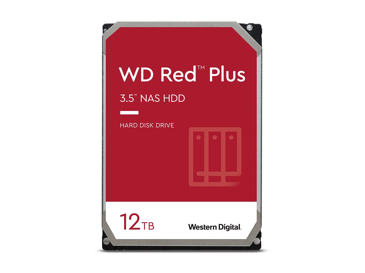 WD Red Plus WD120EFGX - Festplatte - 12 TB - intern - 3.5 (8.9 cm)