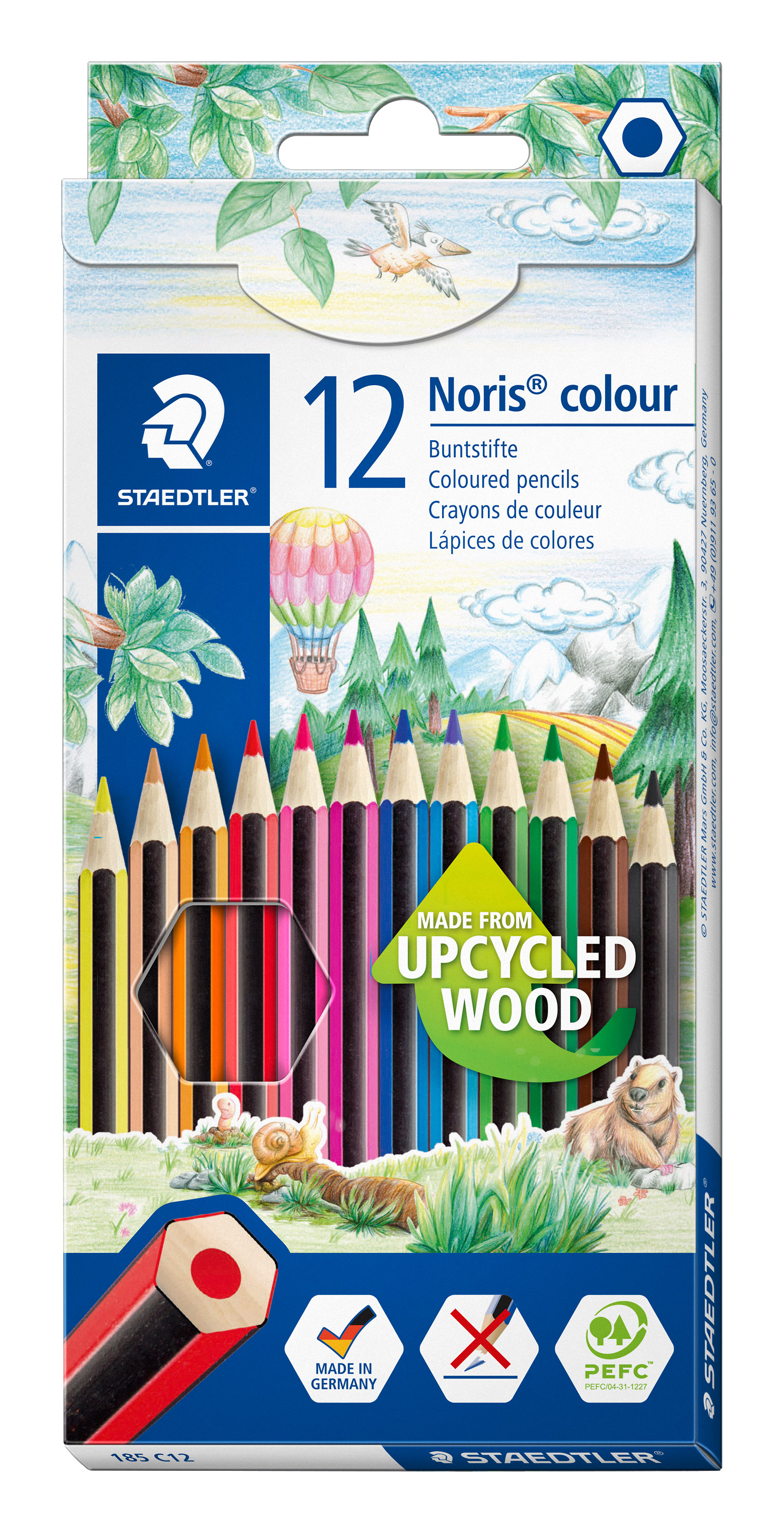 STAEDTLER Noris colour - Farbstift - gemischte Farben (Packung mit 12)