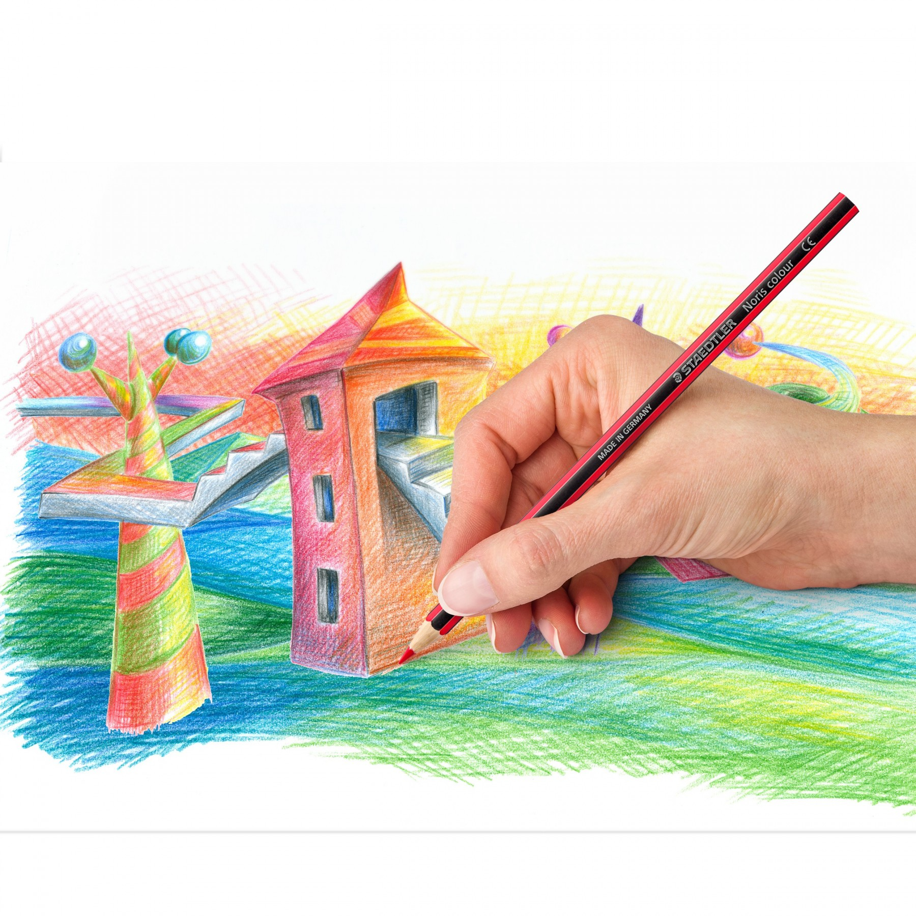STAEDTLER Noris colour - Farbstift - gemischte Farben (Packung mit 12)