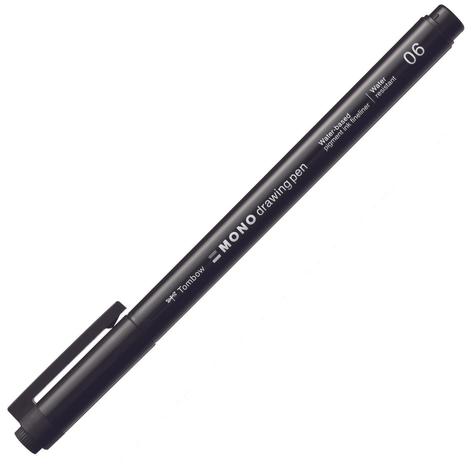 Tombow Fineliner MONO drawing pen schwarz Strichst�rke 06 Strichbreite 0.50 mm mit
