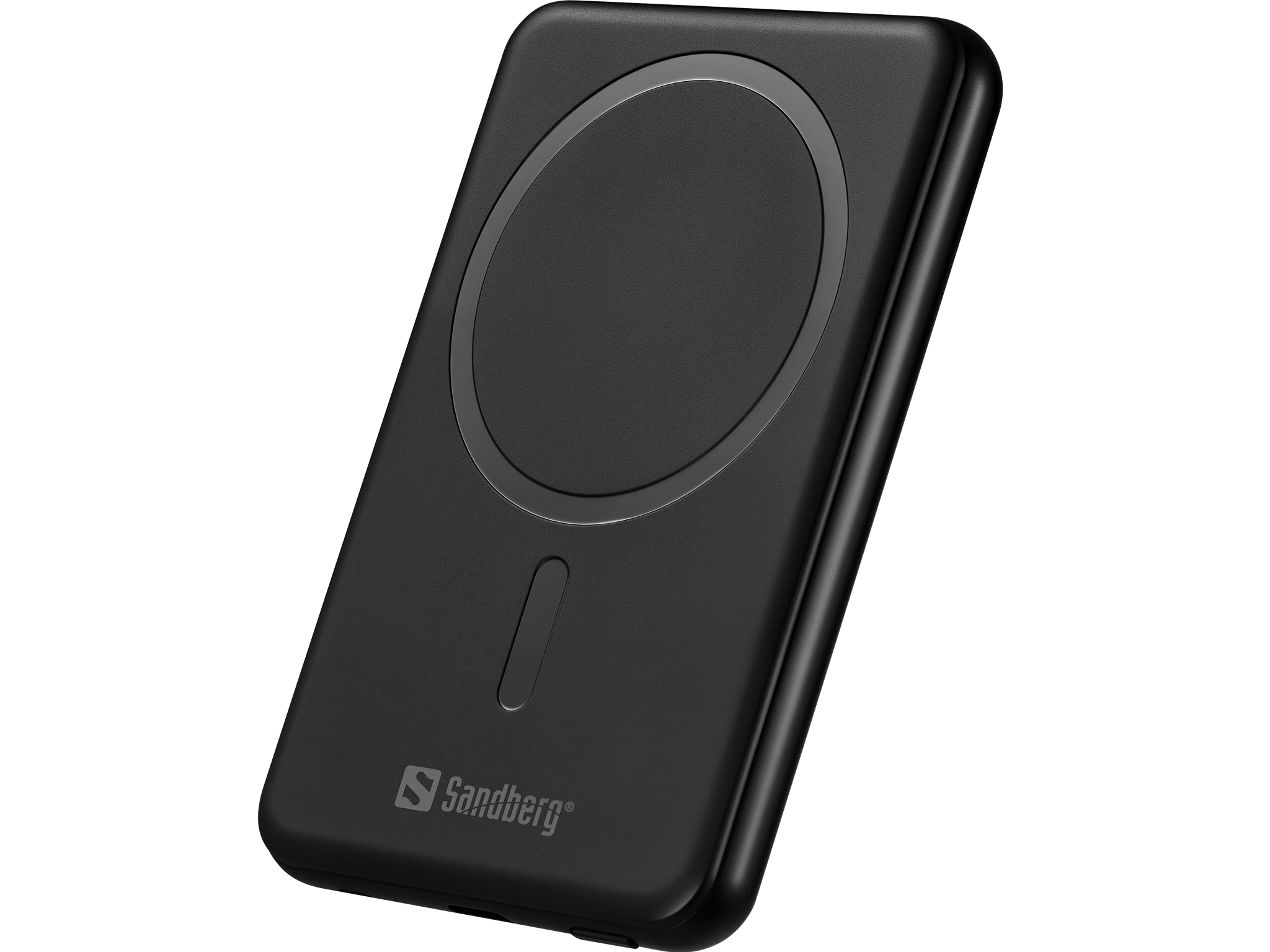 Sandberg 421-50 batteria portatile Stato semi-solido 5000 mAh Carica wireless Nero