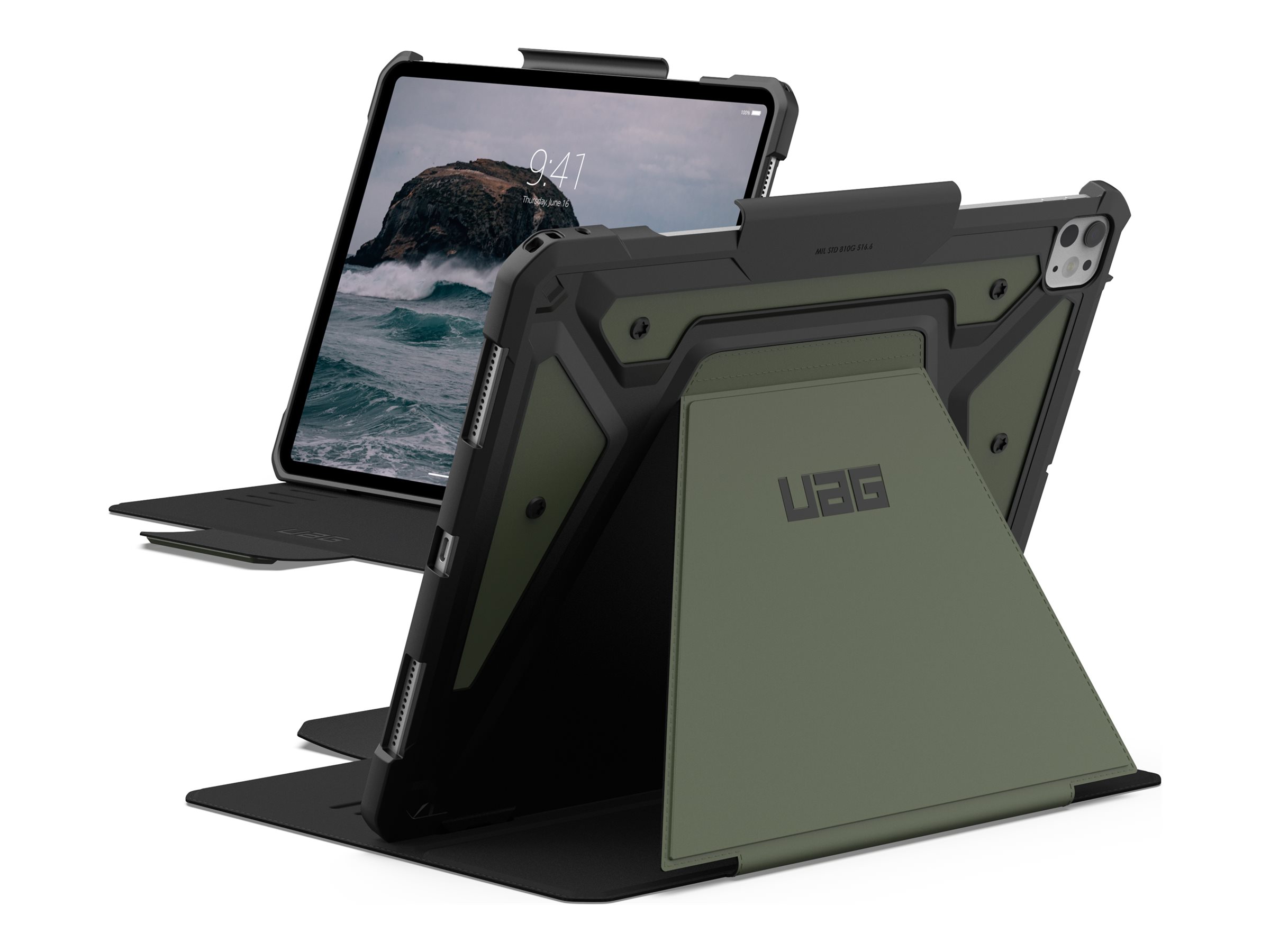 Urban Armor Gear UAG Metropolis SE Series - Flip-Hlle fr Tablet - widerstandsfhig - Polyurethan (PU)