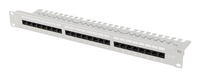 Lanberg 19 Patchpanel 1U 24-Port CAT.6A UTP+ Kabelorg. gr