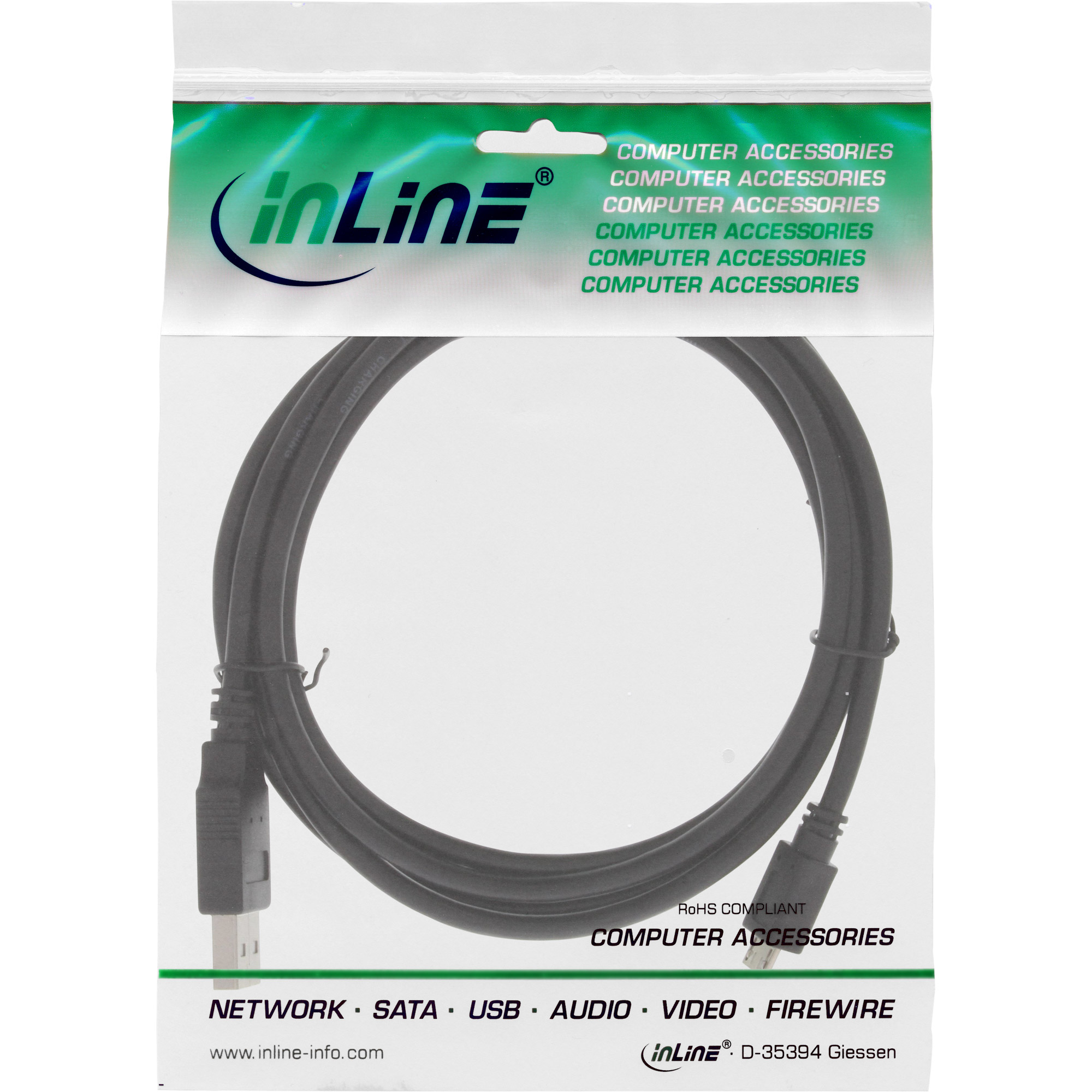 InLine Fast-charge - USB-Kabel - Micro-USB Typ B (M)