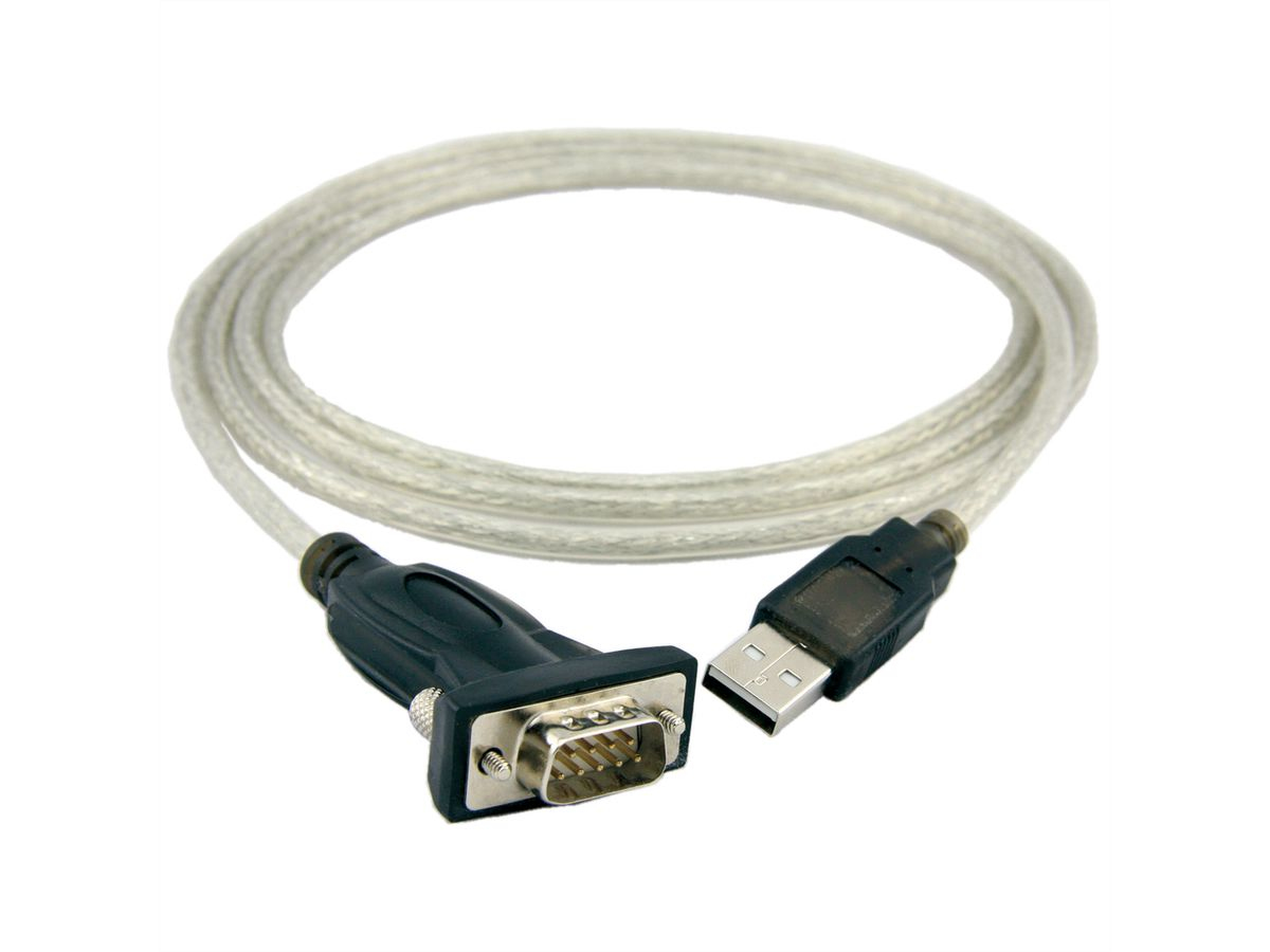 Secomp 12.02.1163 cavo seriale Grigio 1,8 m USB tipo A DB-9