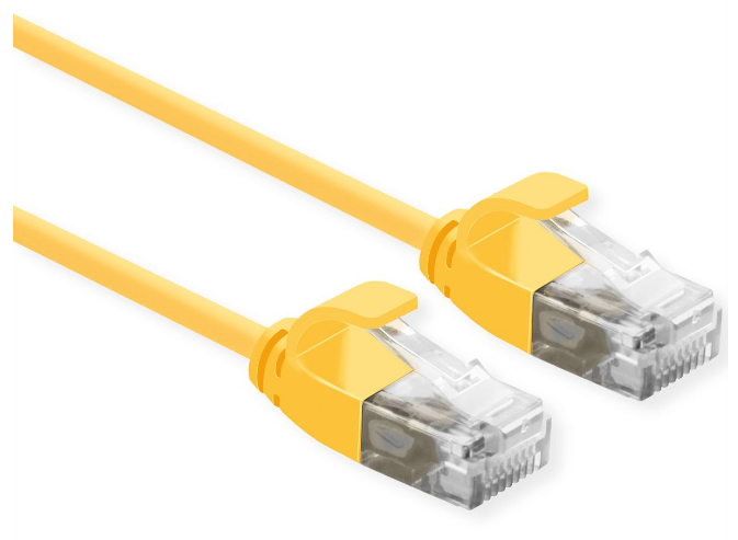 ROLINE 21.15.3921 cavo di rete Giallo 0,3 m Cat6a U/UTP (UTP)