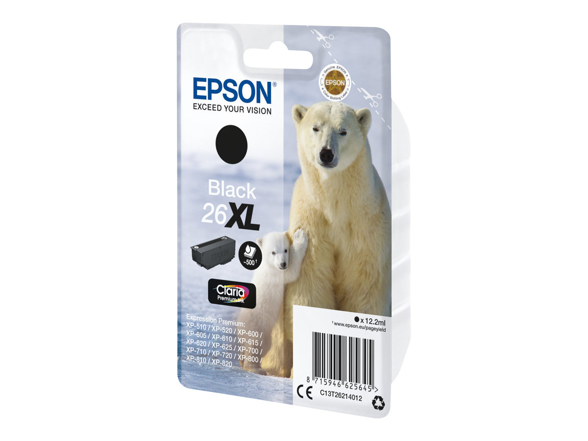 Epson Cartucho 26XL negro (etiqueta RF)
