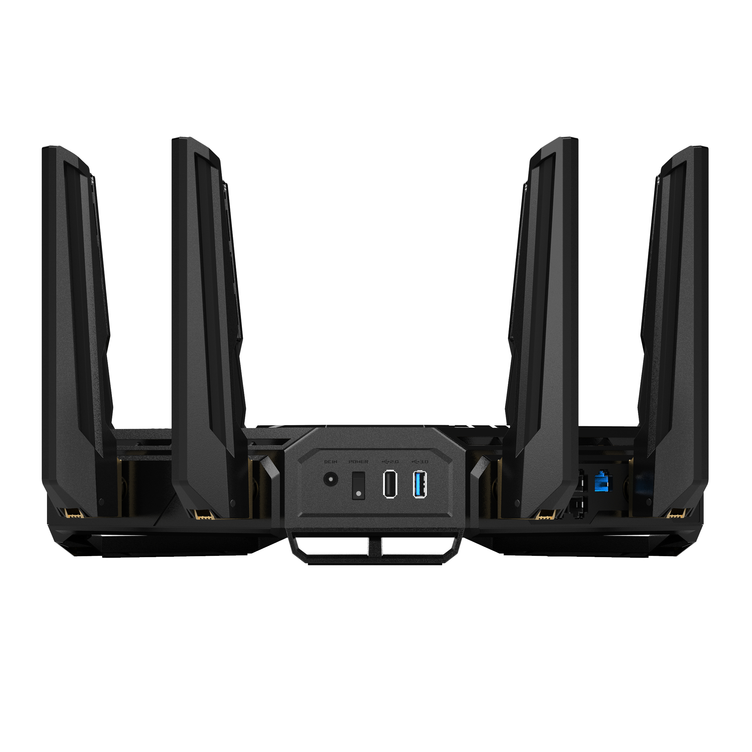 ASUS ROG Rapture GT-BE98 router wireless 10 Gigabit Ethernet Quad-band (2.4 GHz / 5 GHz-1 / 5 GHz-2 / 6 GHz) Nero