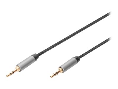 DIGITUS Audio Anschlusskabel, 3,5 mm Klinke auf 3,5 mm Klinke