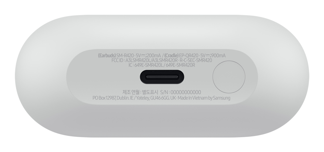 Samsung Galaxy SM-R420NZAADBT �couteur/casque True Wireless Stereo (TWS) Ecouteurs Appels/Musique Bluetooth Gris